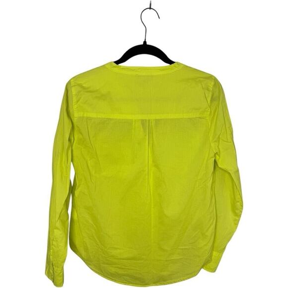 NWT J.Crew Bright Yellow Cotton Blouse Size Small - Picture 3 of 4